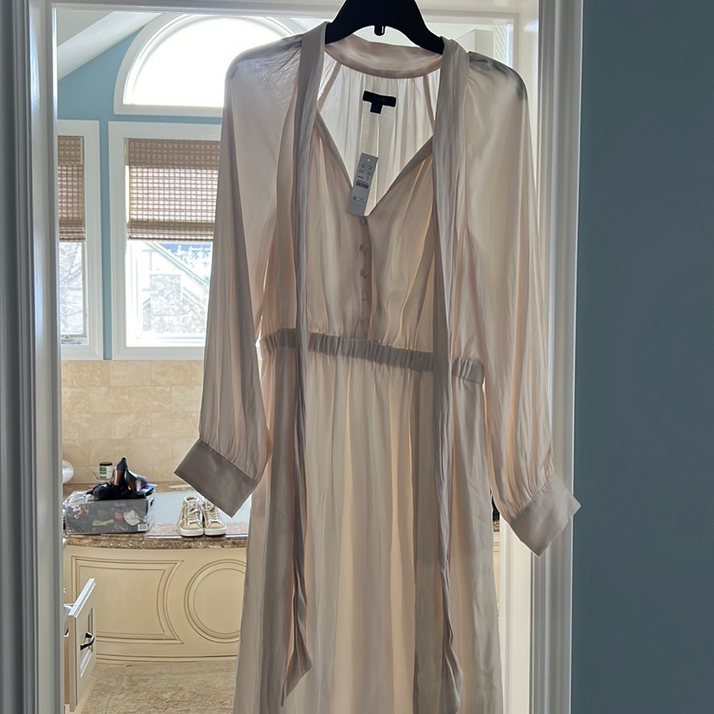 Beautiful satin cream dress from Jcrew